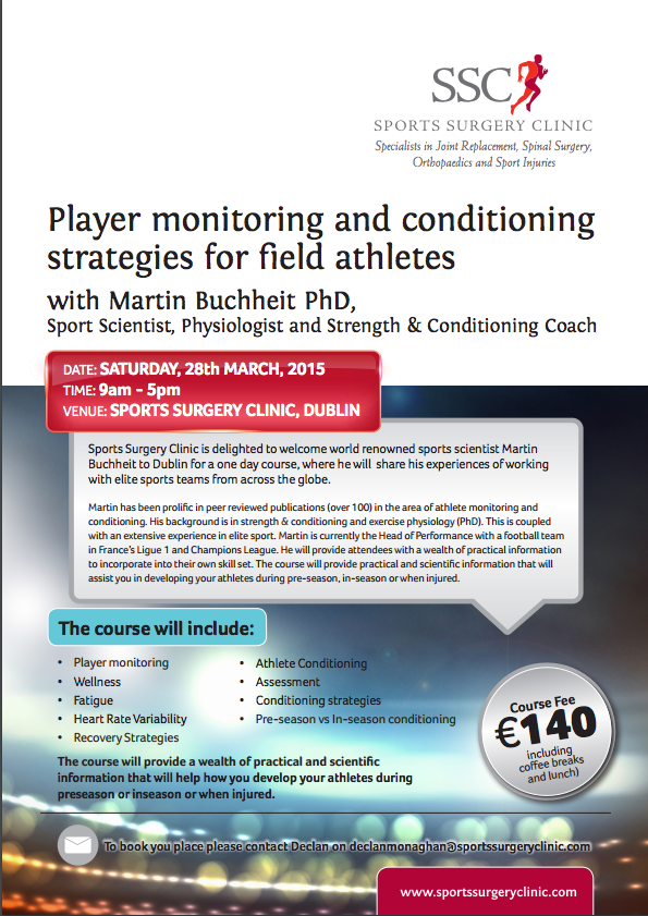 Player monitoring and conditioning strategies for field athletes