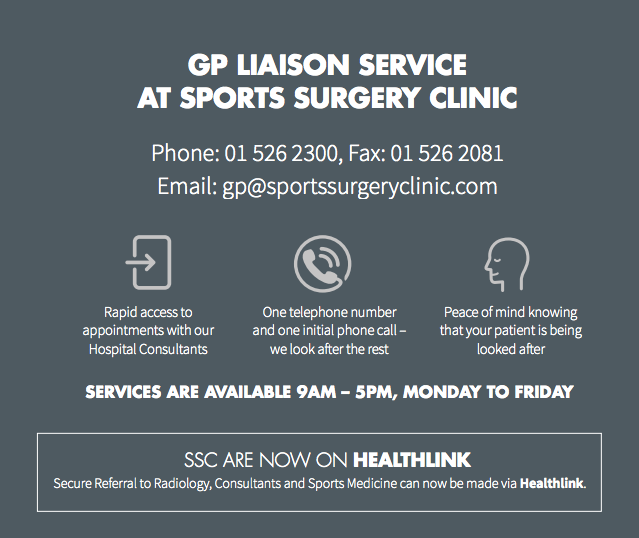 GP Liaison Service at Sports Surgery Clinic Santry